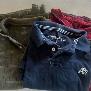 Three men’s shirts bundle of Van Halen, Areopostale, Etc,  Large